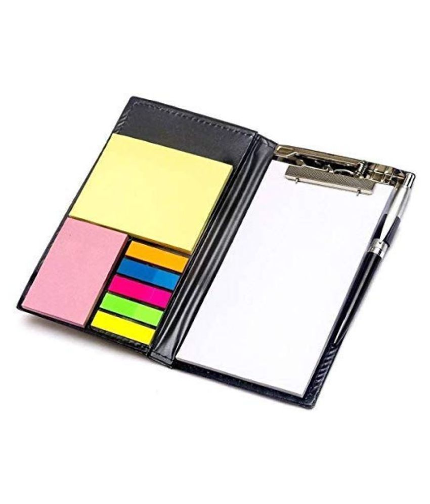 Note Pad Memo Book with Sticky Notes & Clip Holder with Pen for Gifting Buy Online at Best