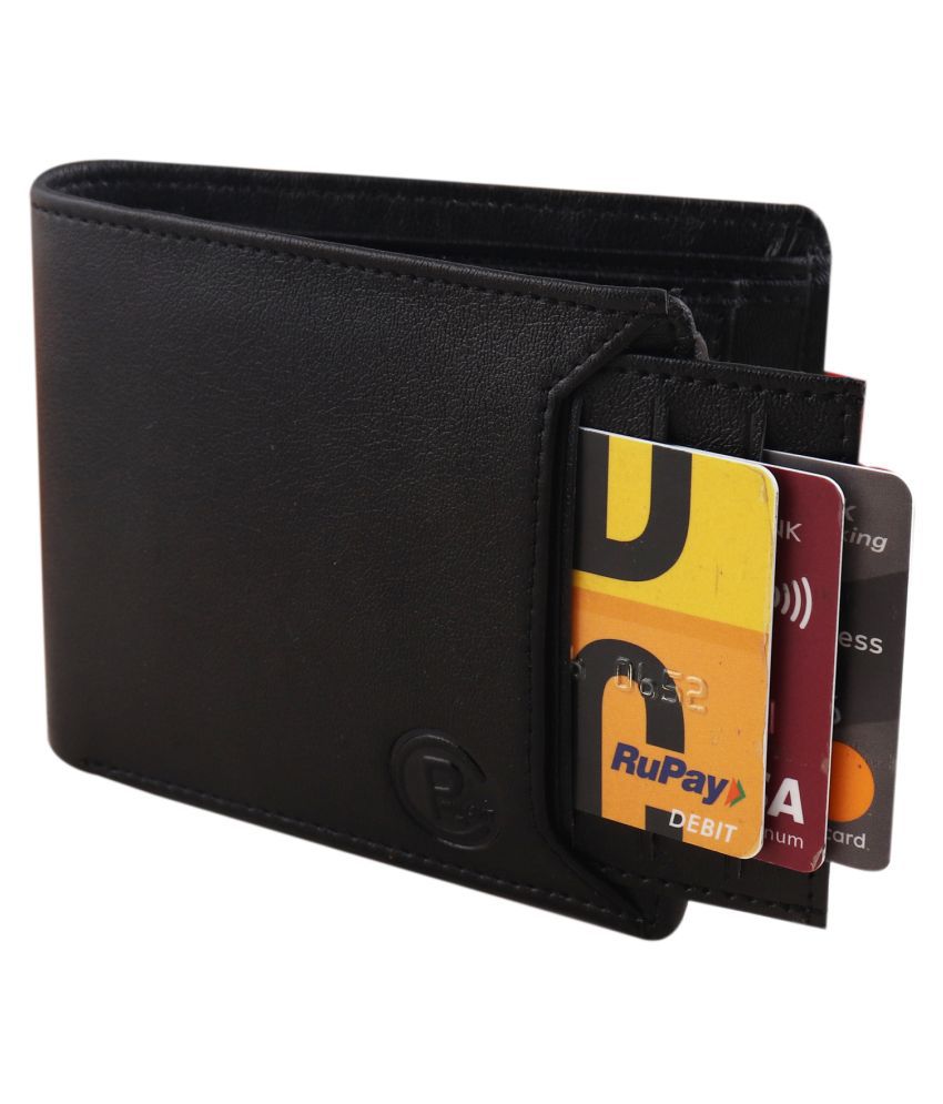     			Royal Craft - Black Leather Men's Regular Wallet ( Pack of 1 )