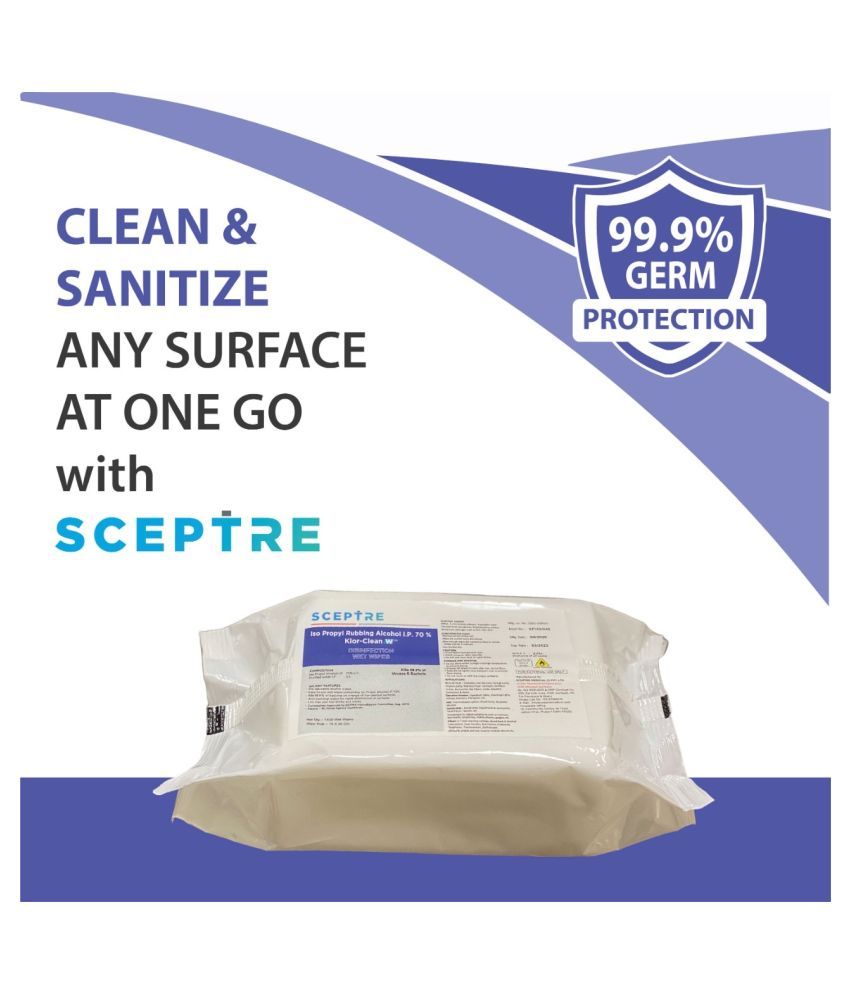 sceptre Multi Surface Cleaner Wipes 70 IPA Surface Sanitizing Wipes