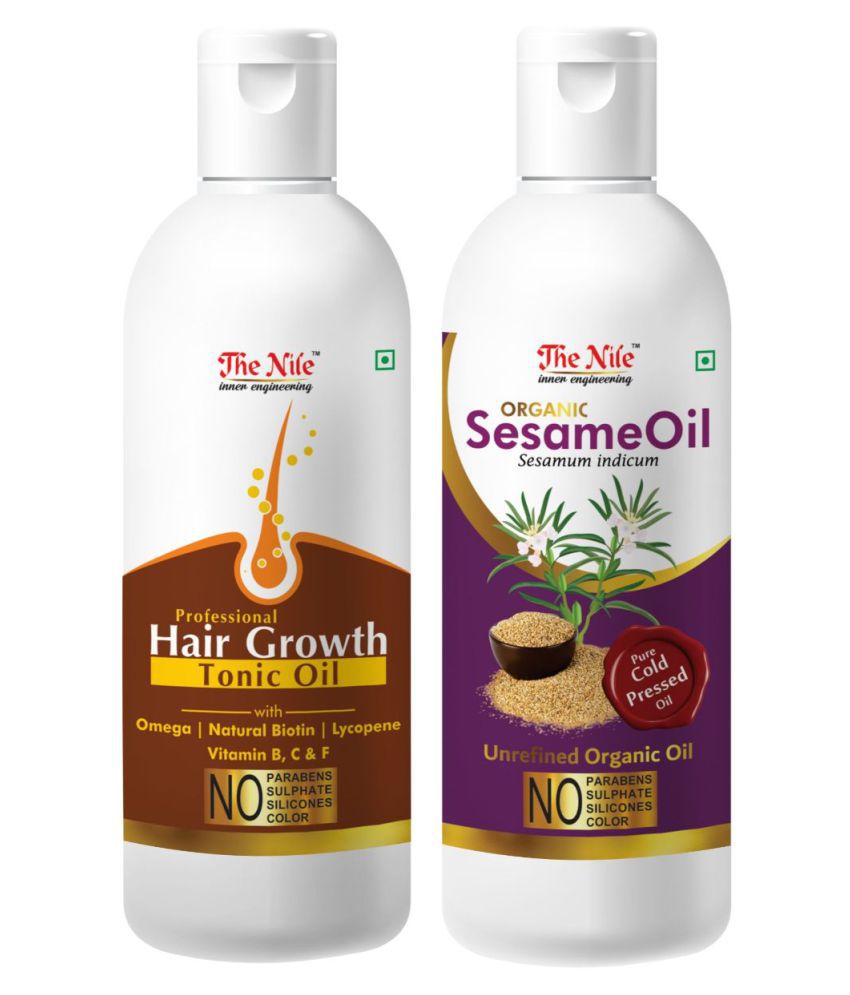     			The Nile Hair Tonic 150 ML + Sesame Oil 200 ML Hair Growth Oil 350 mL Pack of 2