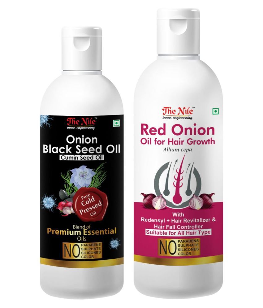     			The Nile Onion Black Seed 150 ML &  Red Onion Oil 200 ML Hair Oil 350 mL Pack of 2
