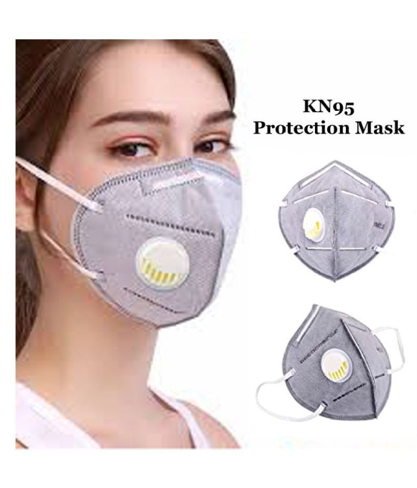 KN95 Anti Pollution Face Mask, Respirator with Nose Pin - Pack of 5 Pcs ...