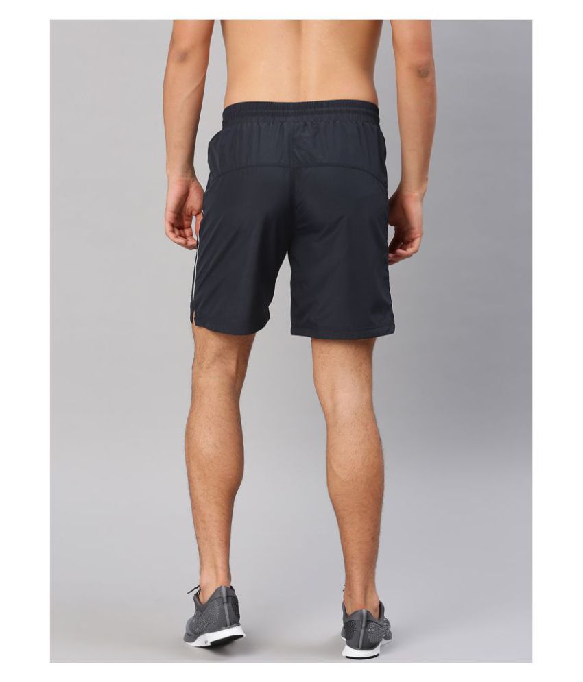 RANBOLT Navy Polyester Lycra Running Shorts Buy RANBOLT Navy