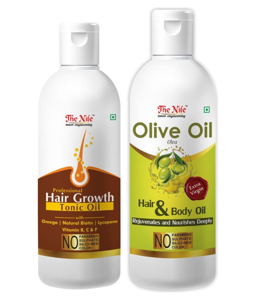     			The Nile Hair Tonic 100 ML + Olive Oil 150 ML Hair Growth Formula 250 mL Pack of 2