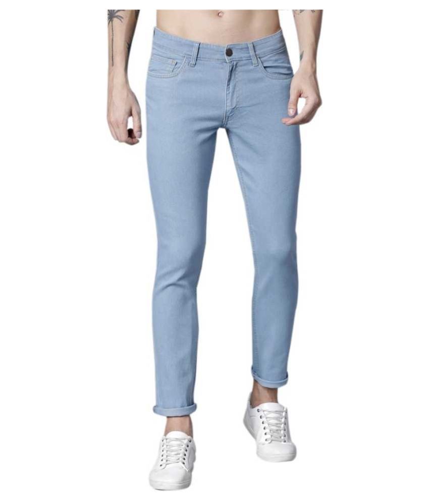light blue slim jeans
