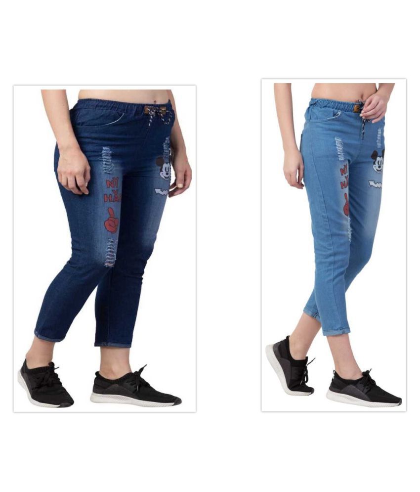 Tia Denim Jeans - Blue - Buy Tia Denim Jeans - Blue Online at Best ...