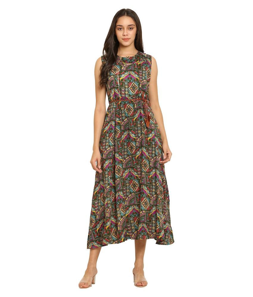 rayon frock kurti design