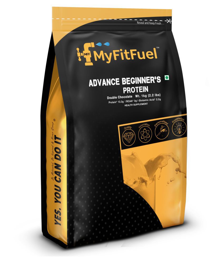 MyFitFuel Advance Beginner's Protein 1 Kg Double Chocolate 1 kg Pack of 2