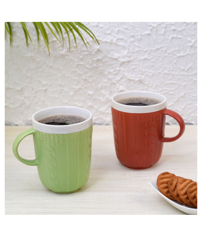     			Unravel India Ceramic Coffee Mug 2 Pcs 200 mL