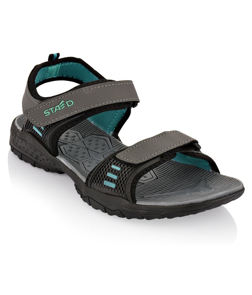 womens gray leather sandals