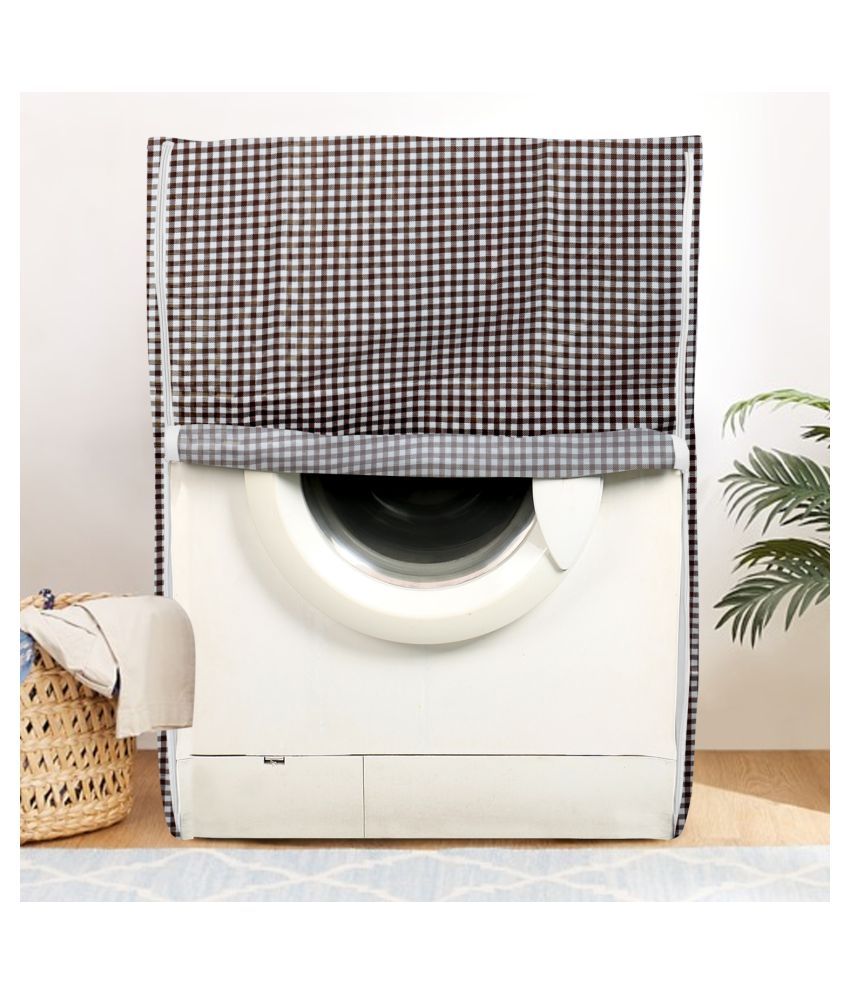     			E-Retailer Single PVC Brown Washing Machine Cover for Universal Front Load