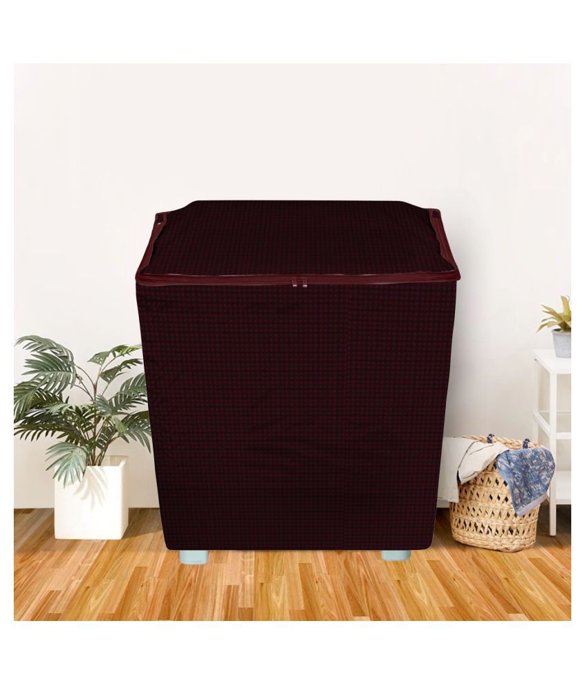     			E-Retailer Single PVC Red Washing Machine Cover for Universal Semi-Automatic