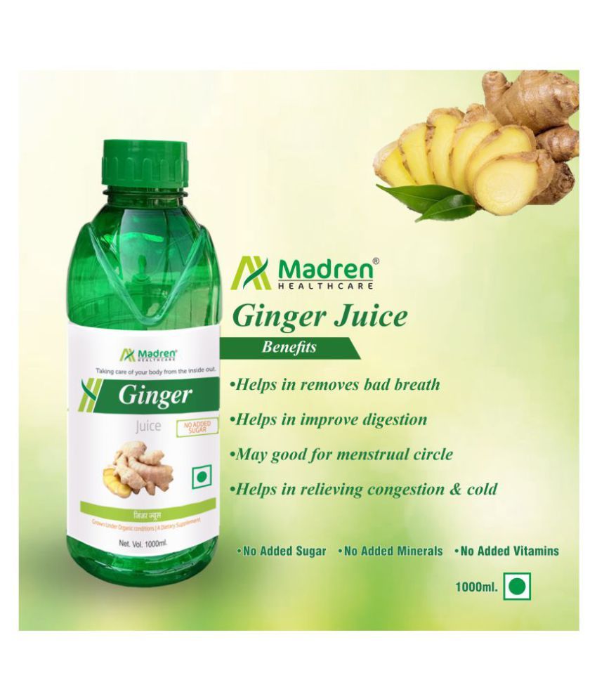 Madren Healthcare Ginger Juice Digestion Health Drink Liquid 1000 gm