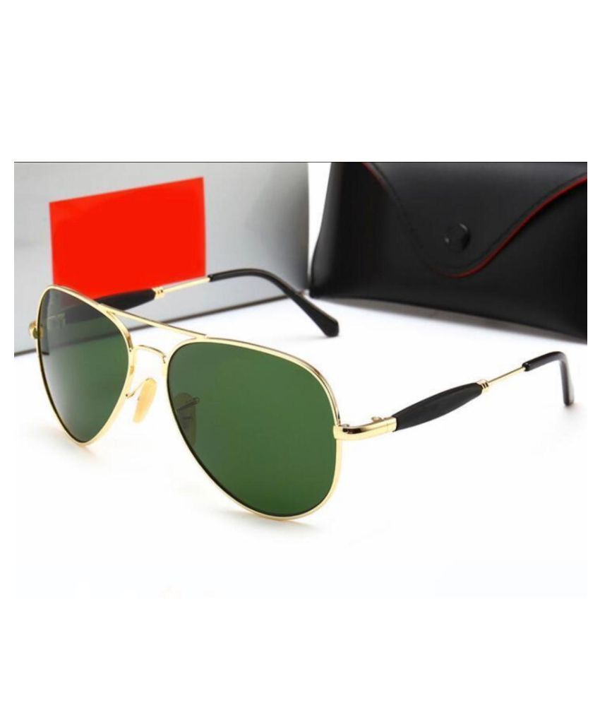 RESIST - Green Pilot Sunglasses ( 3517 GOLD GREEN ) - Buy RESIST ...