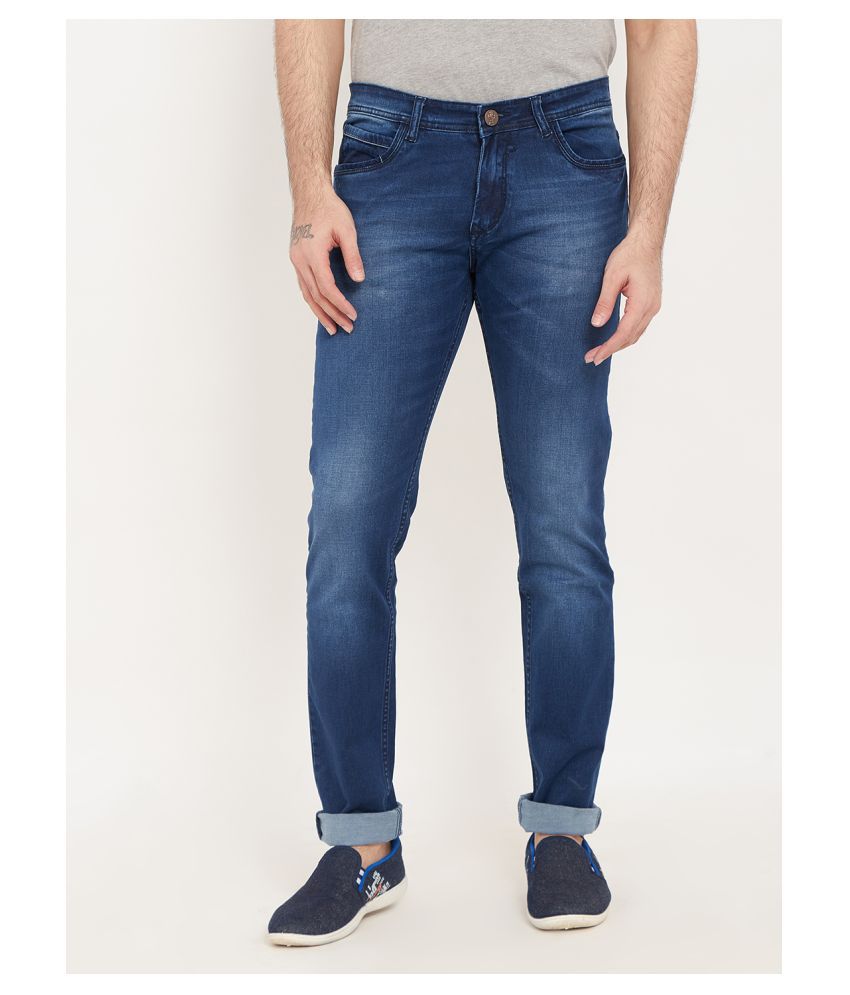 RJ DENIM Blue Regular Fit Jeans - Buy RJ DENIM Blue Regular Fit Jeans ...
