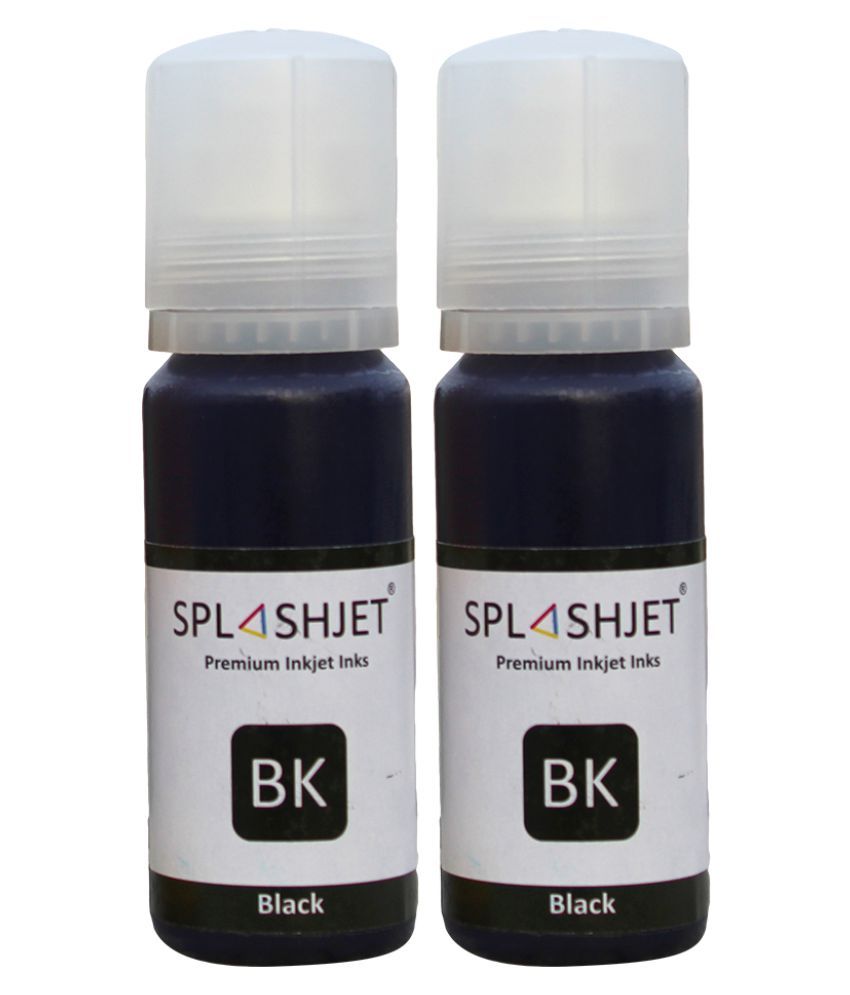 Splashjet Black Pack of 2 Ink bottle for Epson M1100, M1120, M1140