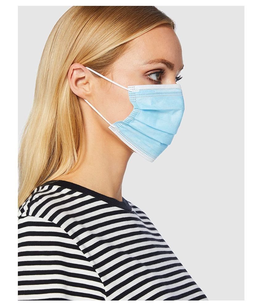 3Ply Mask NonWoven Disposable Face Masks with Earloops CE, ISO & ZED