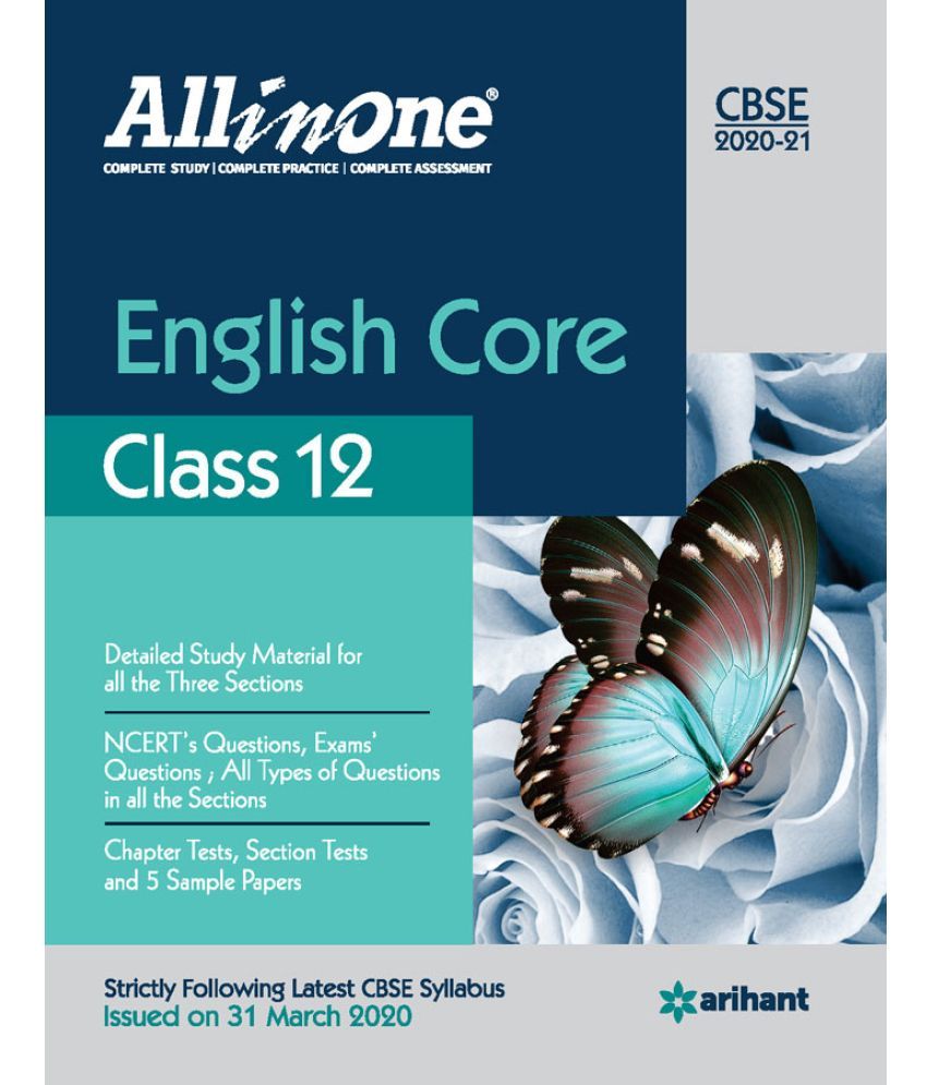 CBSE All In One English Core Class 12 For 2021 Exam Buy CBSE All In 