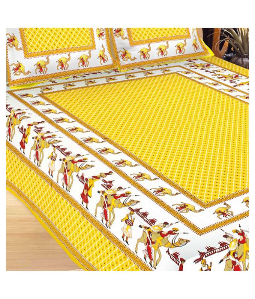 Urbanera Cotton Double Bedsheet with 2 Pillow Covers Buy Urbanera