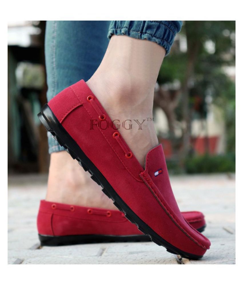 red loafers