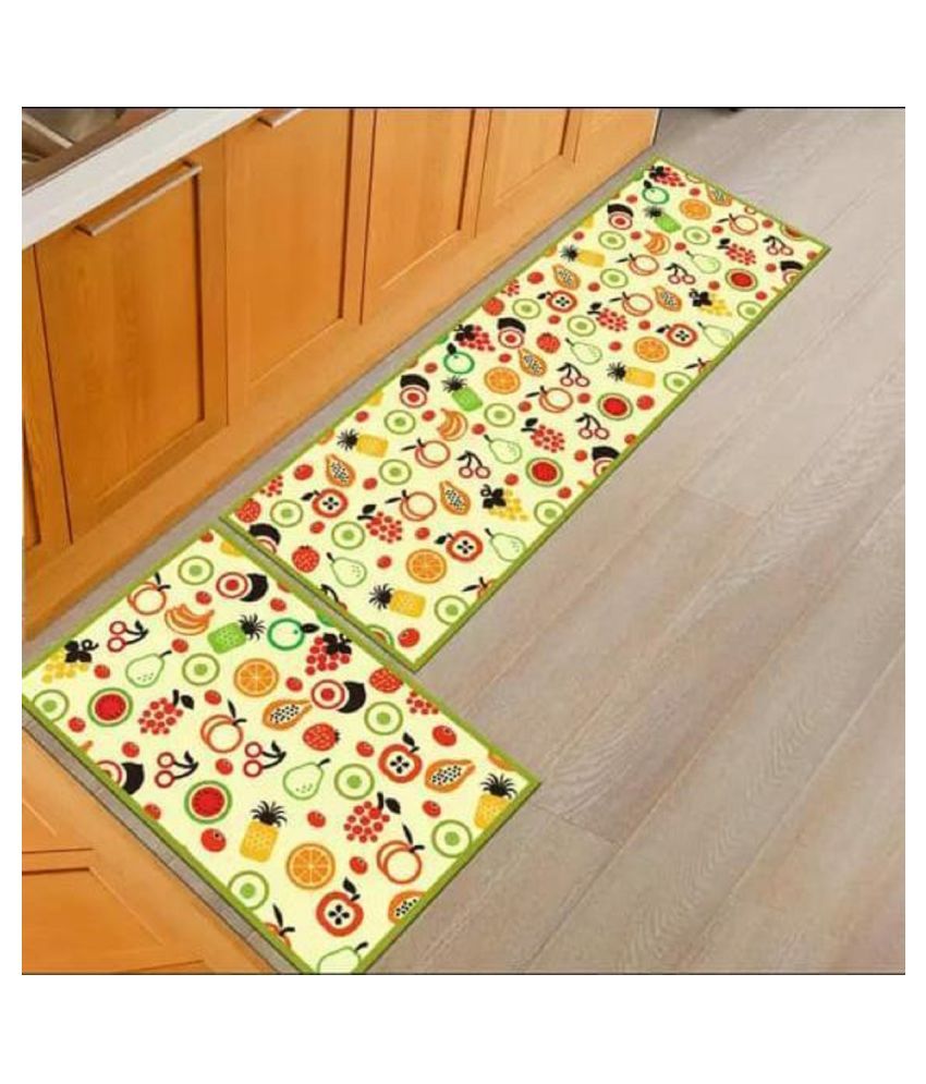 Home Streak Multi Set of 2 Anti-skid Floor Mat - Buy Home Streak Multi ...