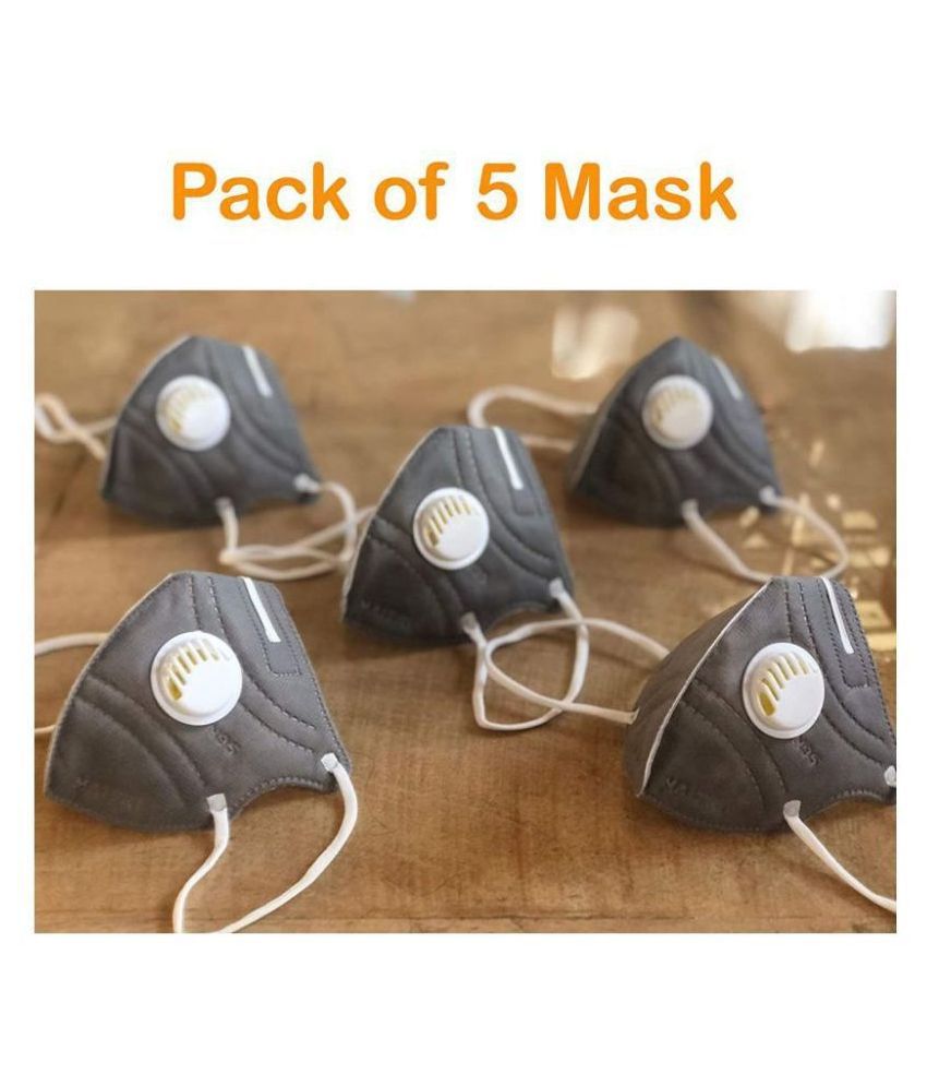 N95 MASK (MADE IN INDIA) pack of 5 mask Buy N95 MASK (MADE IN INDIA
