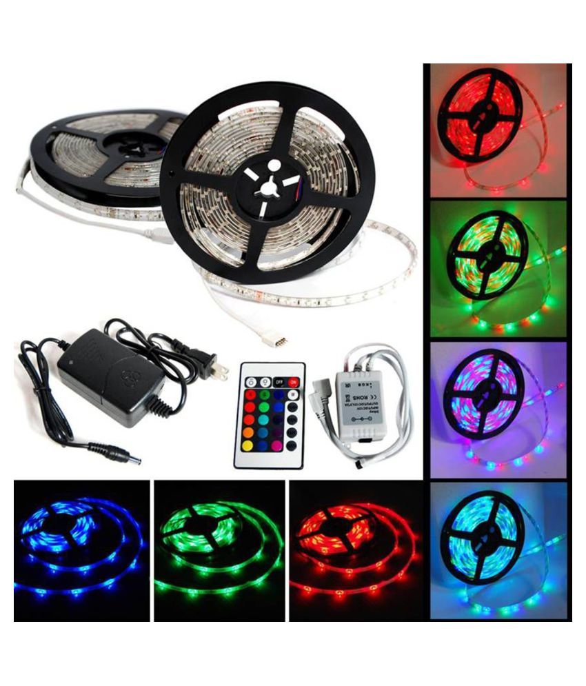     			Stylopunk 5 Meter Remote Control  Multi Color LED Strips Multi