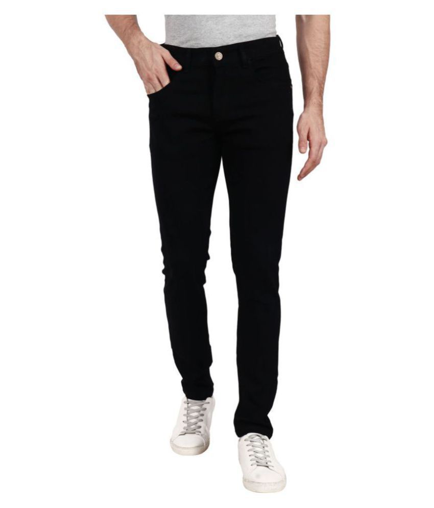 ZAYSH Black Regular Fit Jeans - Buy ZAYSH Black Regular Fit Jeans ...