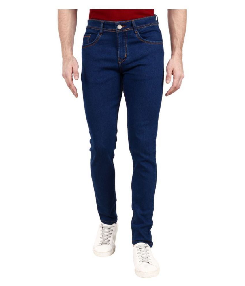     			ZAYSH Dark Blue Regular Fit Jeans