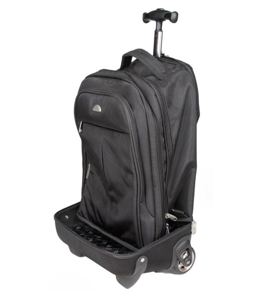 Kara Black Nylon Trolley Backpack - Buy Kara Black Nylon Trolley ...