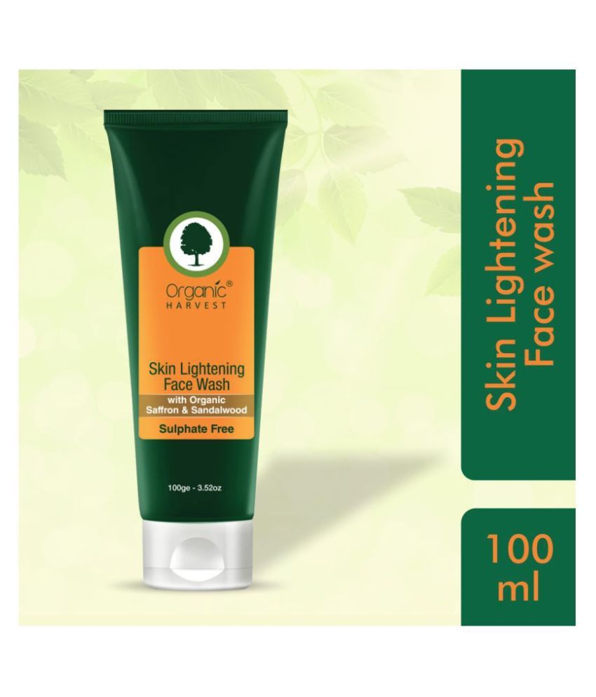     			Organic Harvest Skin Lightening (SF) Face Wash to Removes Dead Skin Cells & Dark Spots, Makes Skin Brighter and Radiant - 100gm