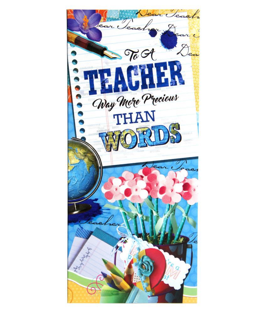 GIFTICS Happy Teachers Day Greeting Card - GFT761: Buy Online at Best