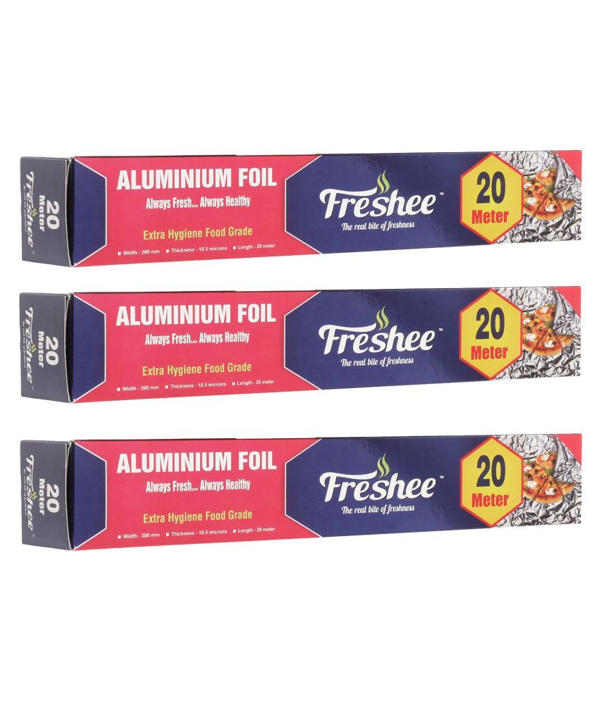     			Freshee 20m Aluminium Foil Paper Pack of 3