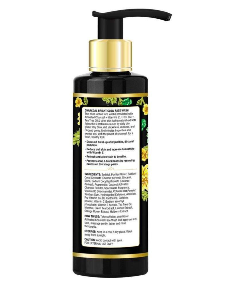 oriental botanics charcoal face wash