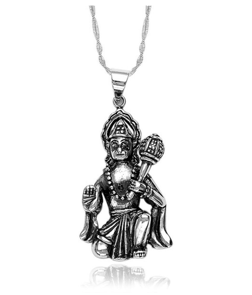 Lord Hanuman Silver Pendant-PD046: Buy Lord Hanuman Silver Pendant ...