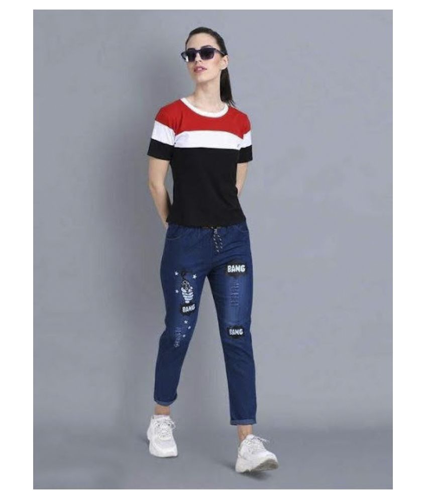 Buy VOOM, Denim Jeans - Blue Online at 