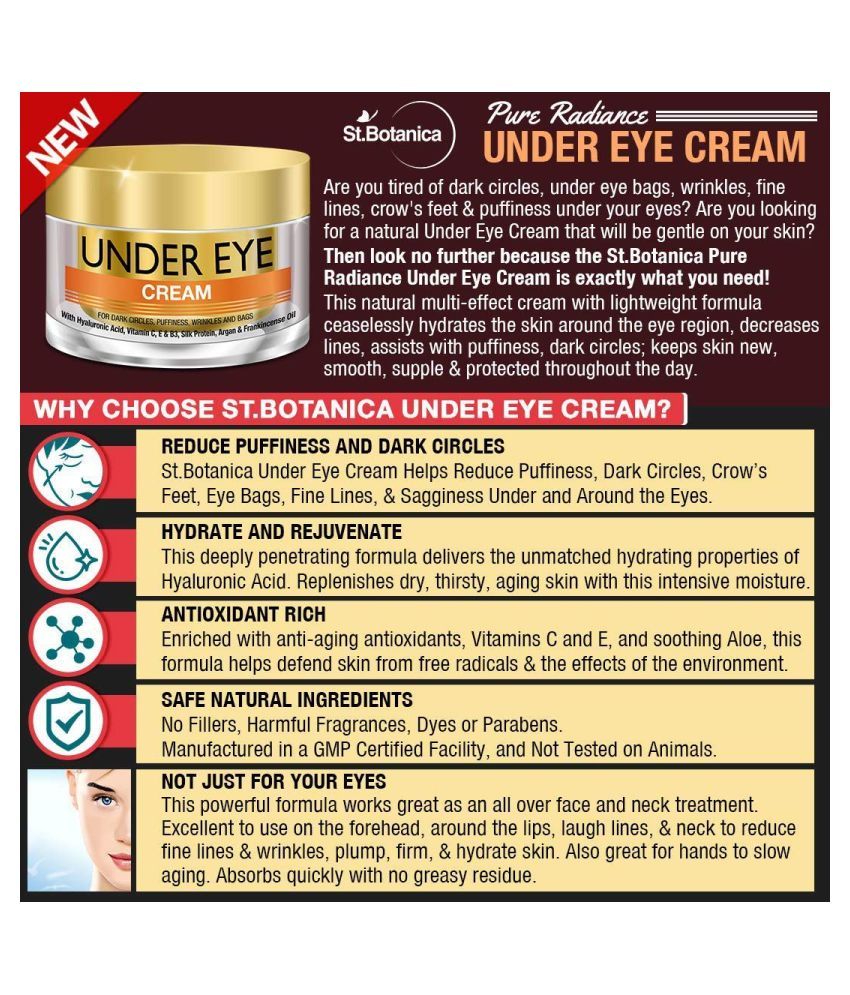 stbotanica pure radiance under eye cream