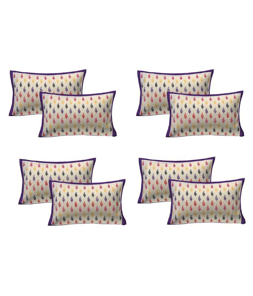     			AJ Home Pack of 8 Purple Pillow Cover