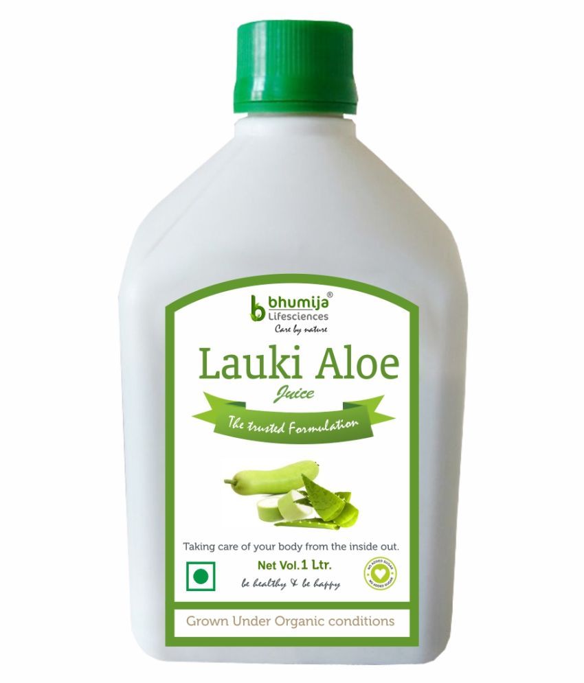     			BHUMIJA LIFESCIENCES Lauki Aloe Juice Nutrition Drink Liquid 1 l (Pack of 1)