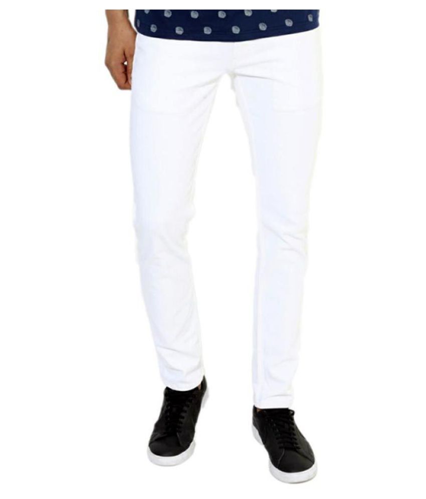     			Lawson White Skinny Jeans