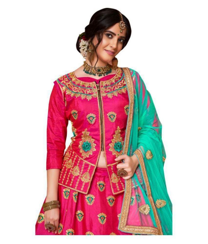 pink lehenga snapdeal