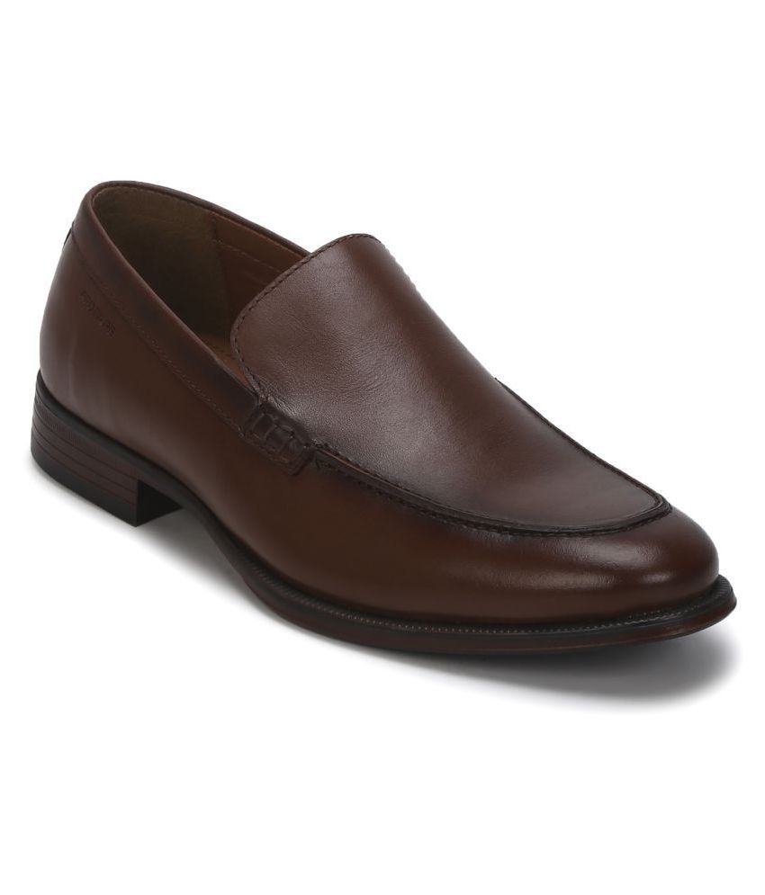 red tape genuine leather slip on shoes