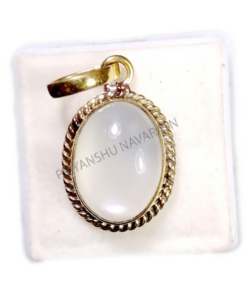 Certified Moonstone 7.778.88 Ratti Pendant Locket 78 Carat Natural