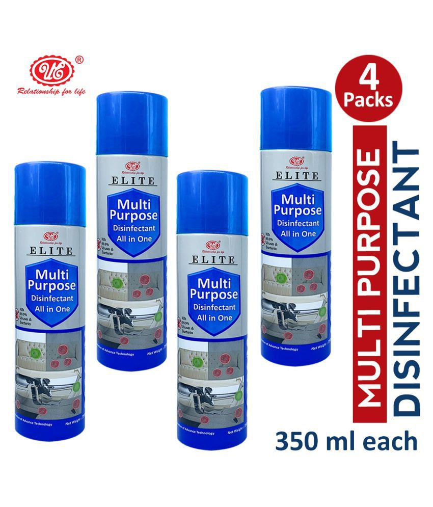     			UE Multi Surface Cleaner Spray | Disinfectant Spray | All Surface Fresh Fragrance 350 mL Pack of 4