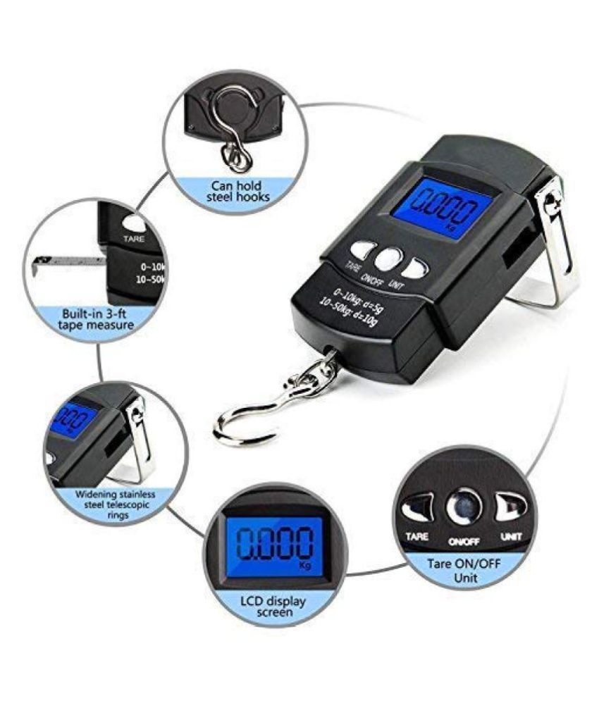 GLUN Digital Luggage Weighing Scales Weighing Capacity - 50 Kg: Buy