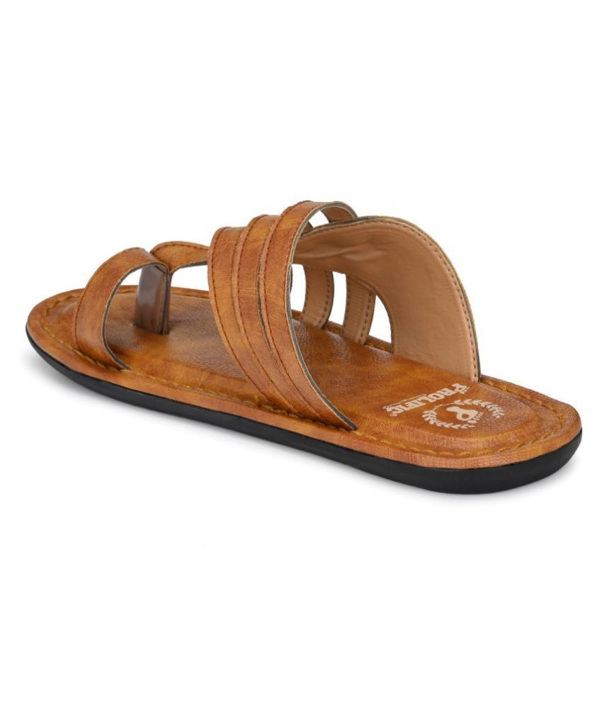 Prolific Tan Synthetic Leather Sandals Price in India- Buy Prolific Tan Synthetic Leather 