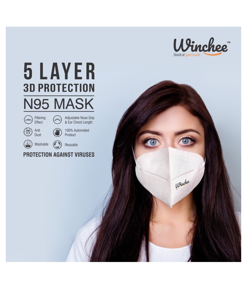 Winchee N95 Mask Reusable, White N95 Mask Buy Winchee N95 Mask