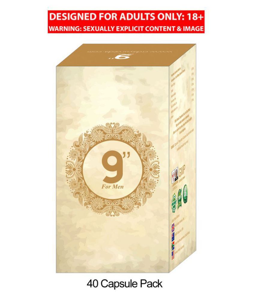 9 Inch Size, Time and Power Booster for Men(40 Capsules)