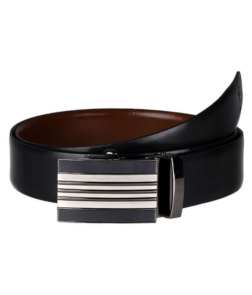 Kara Black Leather Casual Belt: Buy Online at Low Price in India - Snapdeal