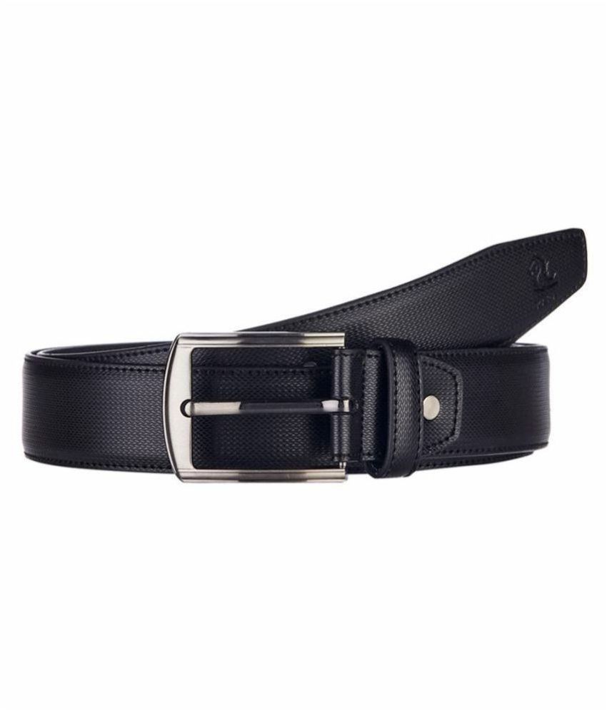     			Kara Black PU Casual Belt